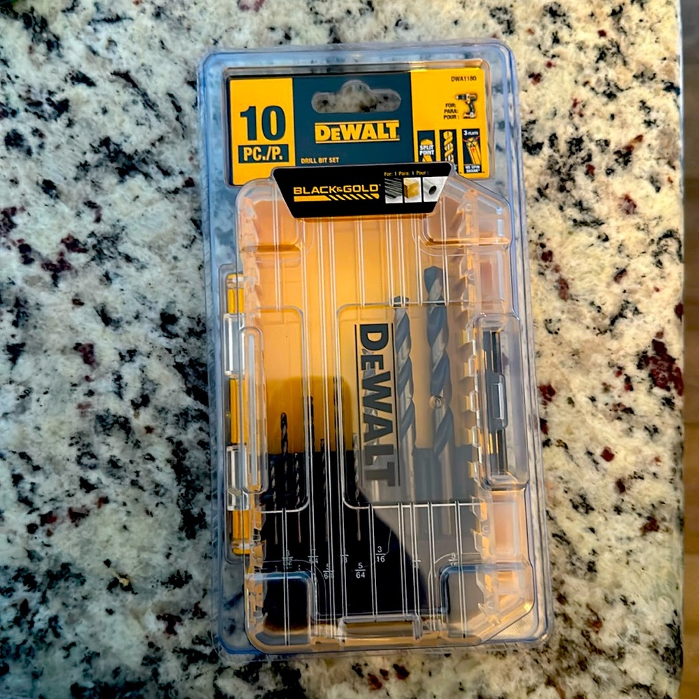 Dewalt 10 piece drill bit set